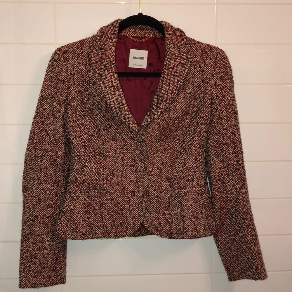 Moschino wool tweed blazer